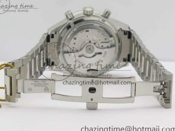 0218 Speedmaster ’57 Co-Axial OMF 1:1 Best Edition White Dial RG Markers On SS Bracelet A WellDesigned 8144